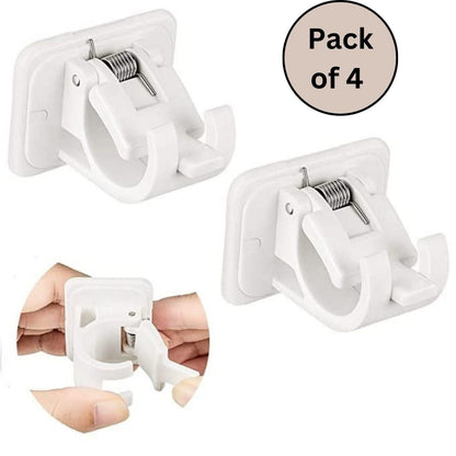 Self Adhesive Instant Wall Mount Sticking Clip Hook (Pack of 4) 927b2d-76