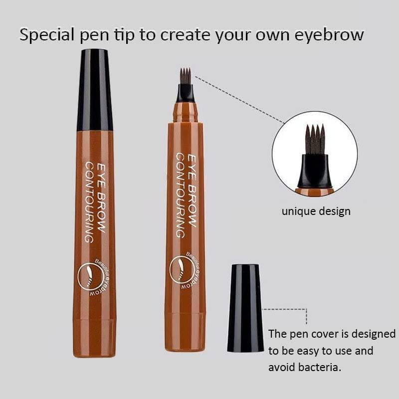 Waterproof 4 Points Microblading Eyebrow Pen with a Micro-Fork Tip Applicator 927b2d-76