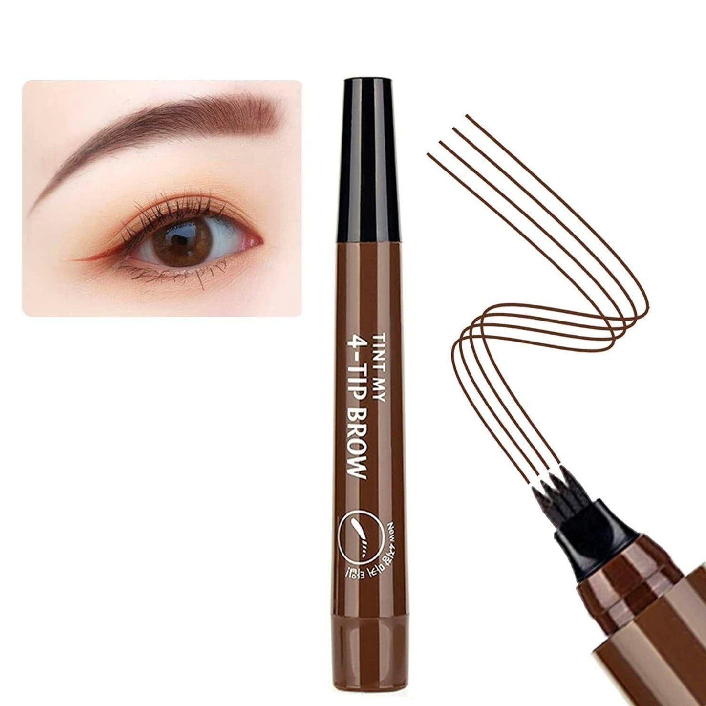 Waterproof 4 Points Microblading Eyebrow Pen with a Micro-Fork Tip Applicator 927b2d-76