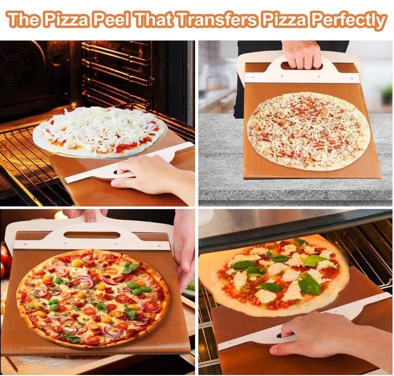 Wooden Pizza Paddle with Smooth Handle for Transfer The Pizza Crust 927b2d-76