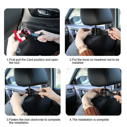 Car Seat Back Hooks with Phone Holder 927b2d-76